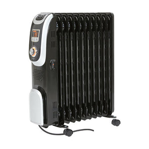 Anko 11 Fin Digital Oil Heater / 3 Heat Settings - Black