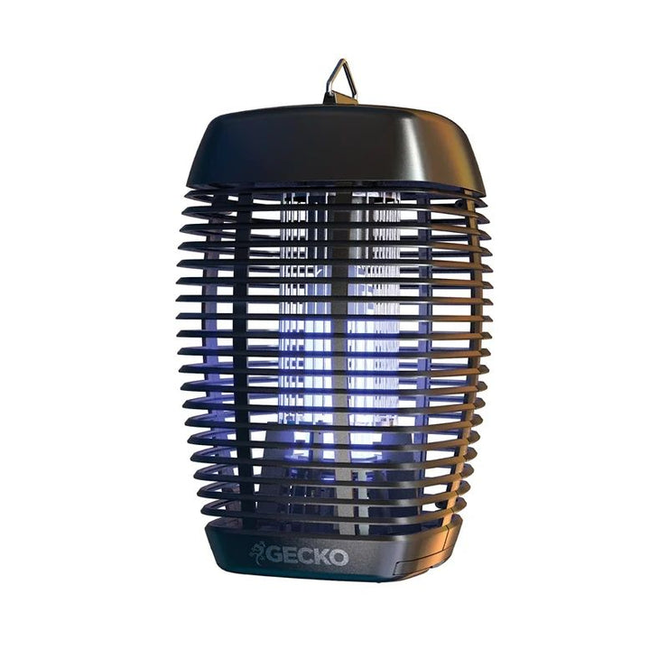 Gecko Insect Killer Bug Zapper Lantern GKOLT25-Black/Weatherproof/Self Cleaning Grid