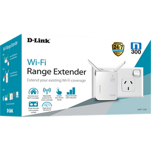 D-Link N300 Wi-Fi Range Extender / White