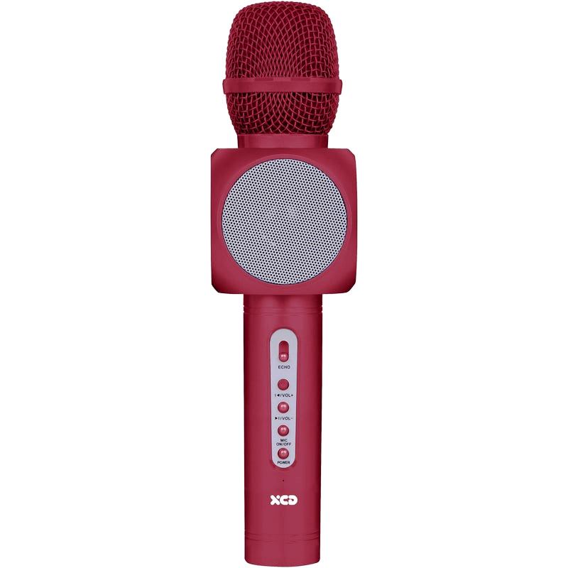 XCD Bluetooth Karaoke Microphone Red Grey Pink TheITmart