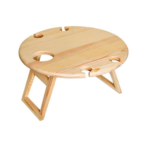 Kit Out 50cm Round Timber Picnic Table /Eco Friendly Pin Wood/Ideal for Outdoors