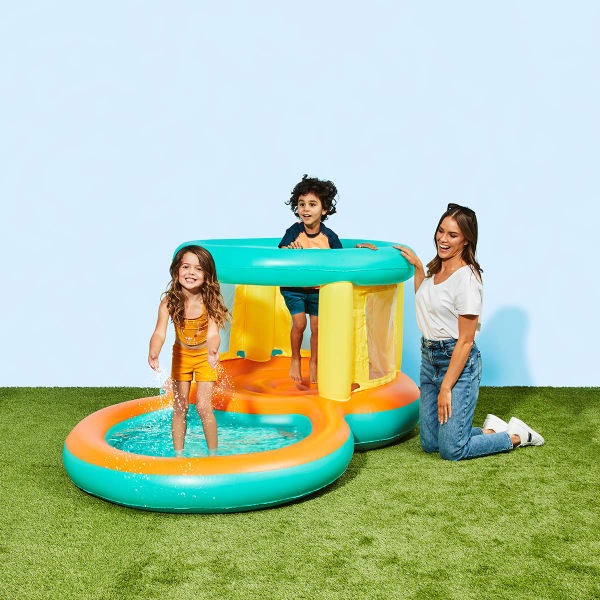 Inflatable Bouncer and Play Pool/Suitable for Ages 34 Years TheITmart