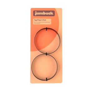 Jumbuck Black Non-Stick Egg Rings - 2 Pack / Generous 85mm width