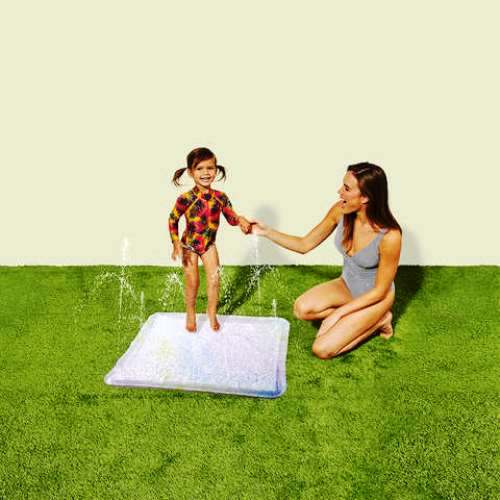 Junior Sprinkler Mat with Hose Connector - Multicolour