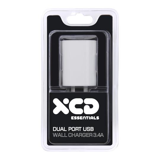XCD Essentials 3.4A Dual USB Wall Charger - XCDDWC34A / Multi-Circuit ...