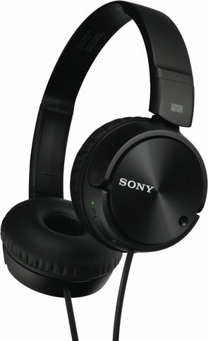 Sony MDR-ZX110NC Over the Ear Headphones/Reduces ambient noise up to 95% - Black - TheITmart