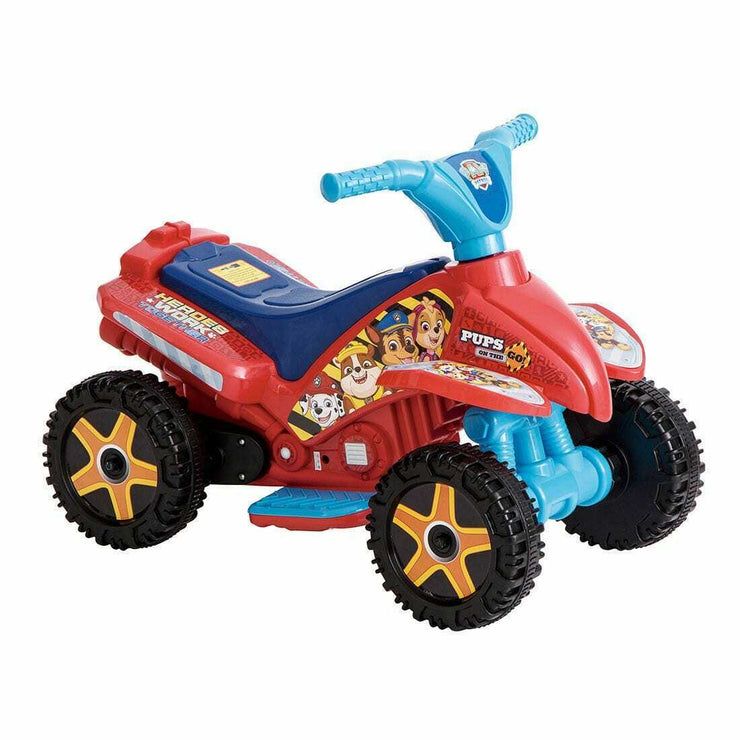 Paw Patrol 6V Motorised Quad Bike Ride On/Handlebar Switch Forward Single Speed - TheITmart