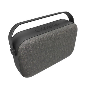 Laser Fabric Bluetooth Speaker Leather Handle/USB/AUX/SD Card/MP3/ FM Radio Med - TheITmart