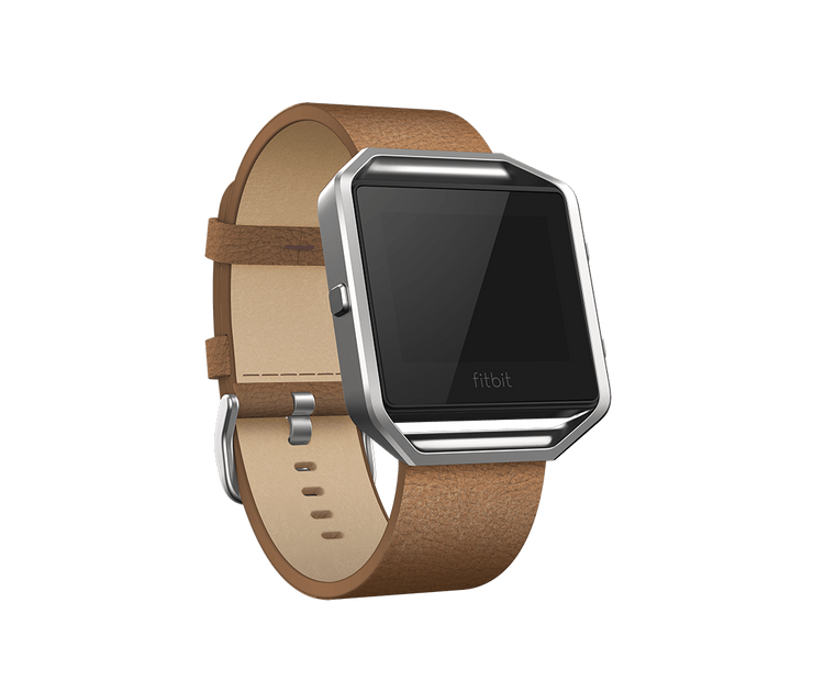 Fitbit Blaze Camel Silver Small/Workout/Sleep Tracking/Alarm/Music Control/Touch - TheITmart