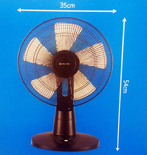 Moritte 30cm DC Desk Fan 9 Speed Settings/Touch Control Panel/8h Timer/Remote - TheITmart
