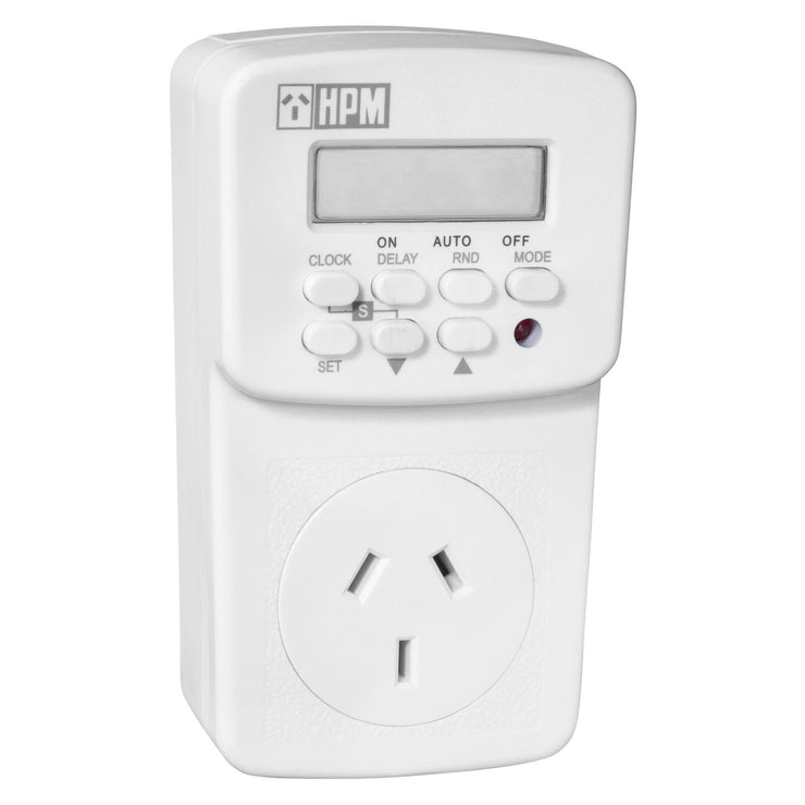 HPM 7days 24h Digital Timer/Time Delay Function/Home safe mode/LCD display - TheITmart