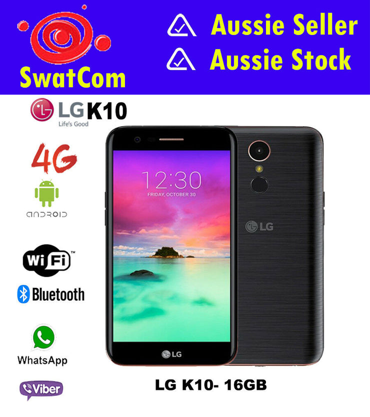 New LG K10 - 5.3" 16GB/2GB/13MP Camera/Aussie Unlocked Dual Sim Stock  - Black - TheITmart