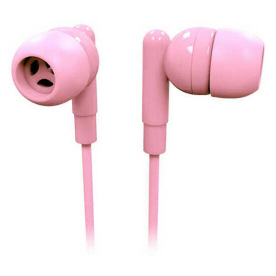 Laser Earbud Headphone/Silicon bud/3.5mm with Microphone for Apple/Android Rose - TheITmart