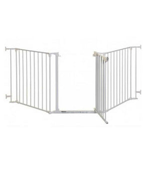 Dreambaby Newport Adapta-Gate/3 Panelled Gate/Both Way Swing/Easy Latch - White - TheITmart