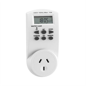 Arlec 24 hour / 7 Day Digital Timer/10 Switches per Day/24 hour & 7 day Settings - TheITmart