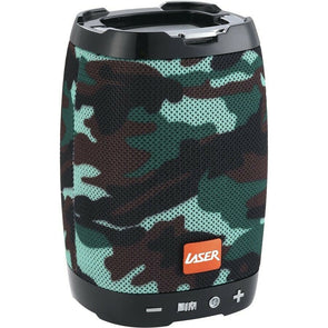 Laser Bluetooth Speaker with Pop-up Phone Holder/FM Radio/USB/Micro SD - Camo - TheITmart