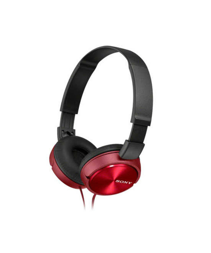 Sony MDR-ZX310AP On-Ear Headphones/In-line Remote Control With Mic - Red - TheITmart