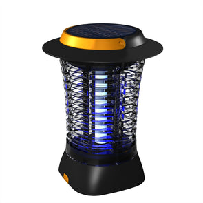 Gecko Cordless Lantern Zapper Solar & USB Rechargeable for Patio Picnic Camping - TheITmart