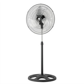 Arlec 45cm Heavy Duty Pedestal 90W Fan/3 Speed/Oscillation/1.25m Height/Aluminiu - TheITmart