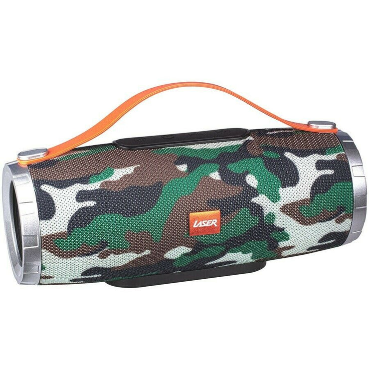 Laser Bluetooth Tube Rechargeable Speaker/FM Radio/SD Card/USB/AUX - Camo - TheITmart