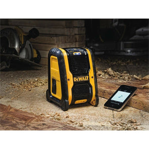 DeWALT 18V Portable Bluetooth Speaker/AUX Ports/Durable Rubber Overmold/Feet - TheITmart