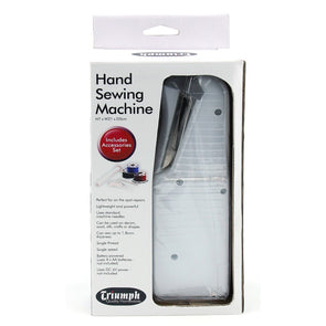 Triumph Hand Held Sewing Machine - White/ Battery Operated