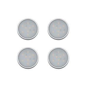 Arlec 500lm Warm White LED Puck Light Kit - 4 Pack