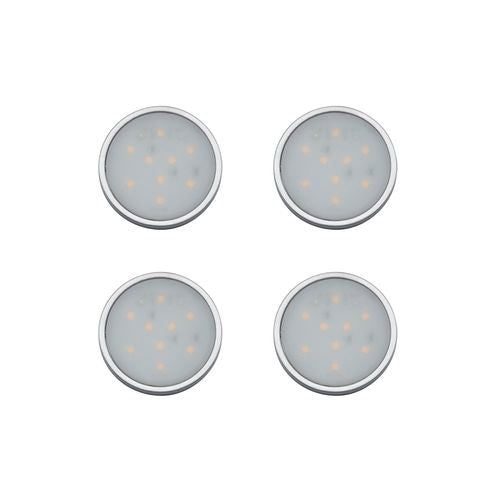 Arlec 500lm Warm White LED Puck Light Kit - 4 Pack