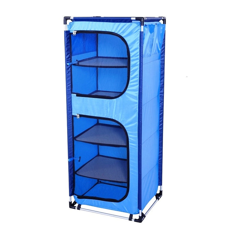 Spinifex Easy Up 57 x 47 x 140 cm Blue 5 Shelf Camp Cupboard/ Ideal for Camping