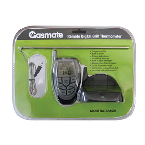 Gasmate Remote Digital Grill Thermometer with Batteries & 6 Meat Type Selections