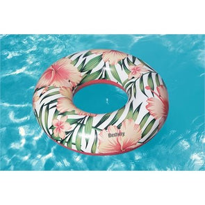 H2Ogo 119cm Tropical Inflatable Pool Ring / Multi / Assorted