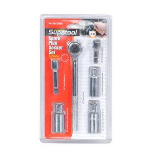 Supatool 3/8" Drive Spark Plug Socket Set - 6 Piece