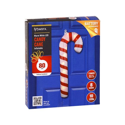 Lytworx Battery 80cm Candy Cane Inflatable