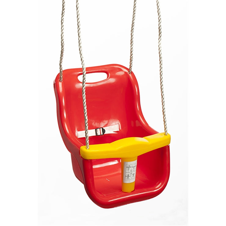 Swing Slide Climb Red / Yellow Plastic Baby Swing Seat