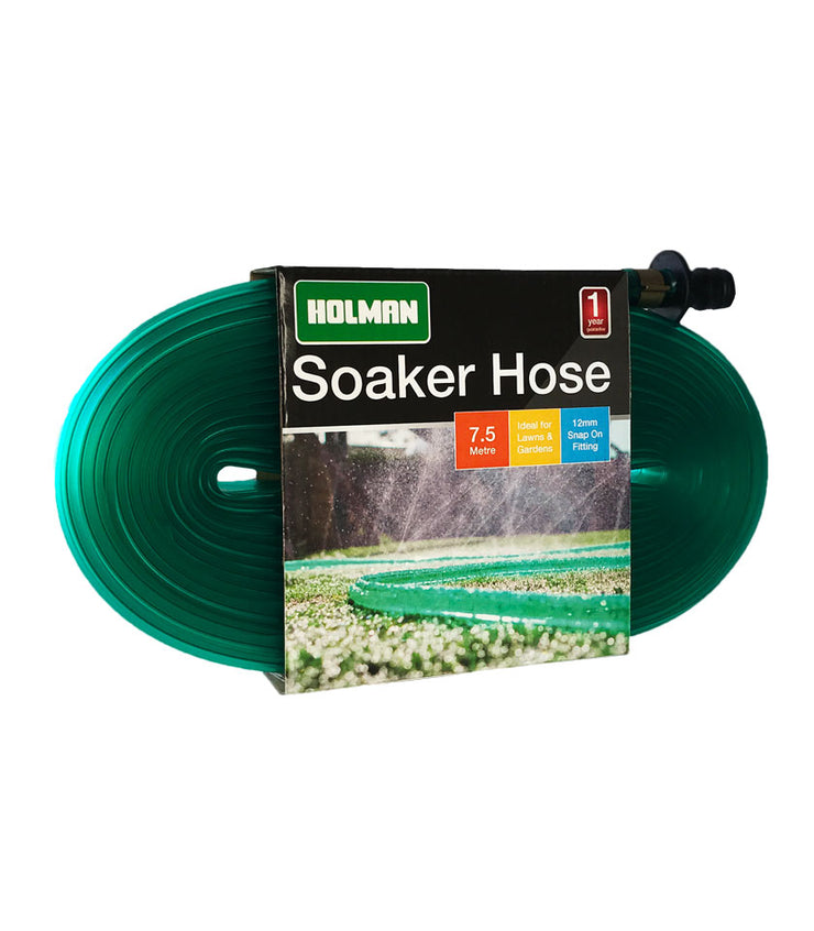 2 Pack x 7.5m 12mm Holman Garden Soaker- GHS75TP /Ideal for Lawns & Gardens