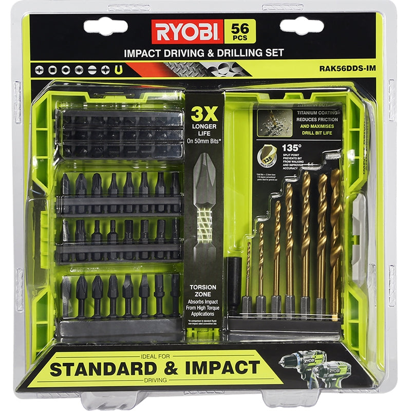 Ryobi impact driving set hot sale