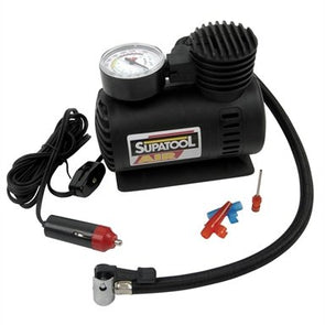 Supatool Black  12V Air Compressor - Home & Camping