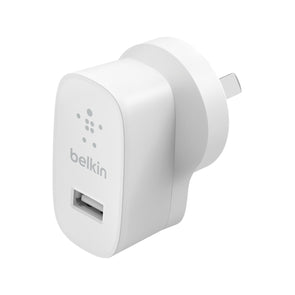 Belkin Single Port 12W USB-A Wall Charger - White