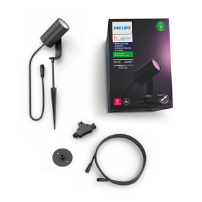 Philips 8W Black Hue Lily Garden Smart LED Spot Light Extension Kit