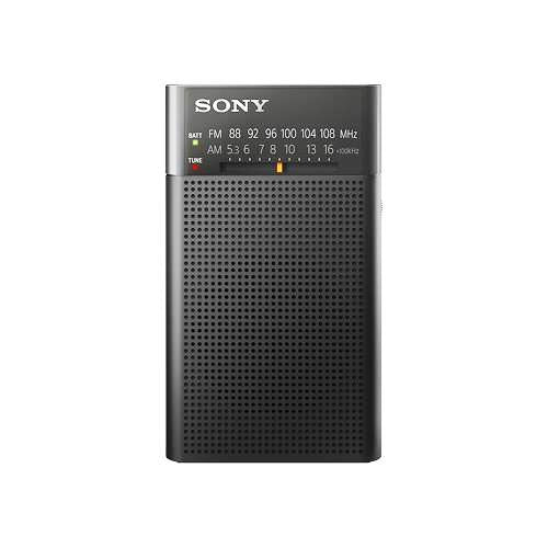 Sony AM/FM Pocket Radio ICFP26 - Black / Ideal for Camping & Travel