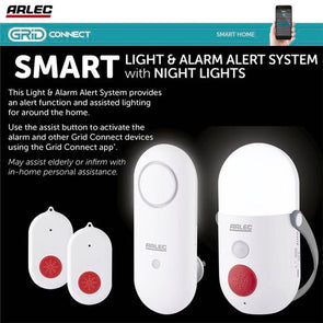 Arlec Grid Connect Smart Bedside Assist Light Kit NL0101HA - White