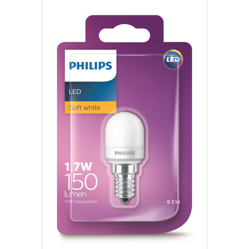 Philips 1.7W 136lm T25 E14 Warm White LED Appliance Globe