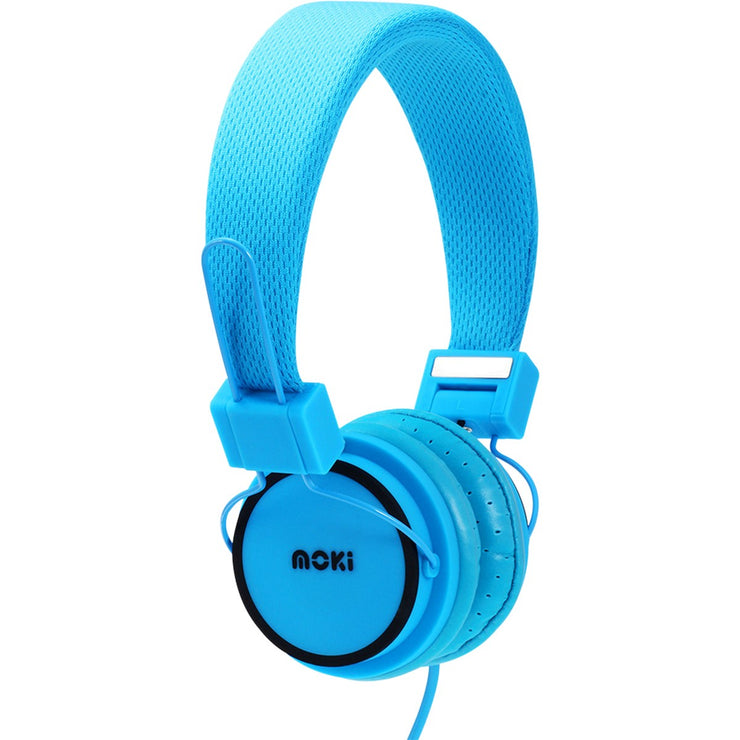 Moki Hyper Headphones crisp highs & smooth natural bass  - Blue