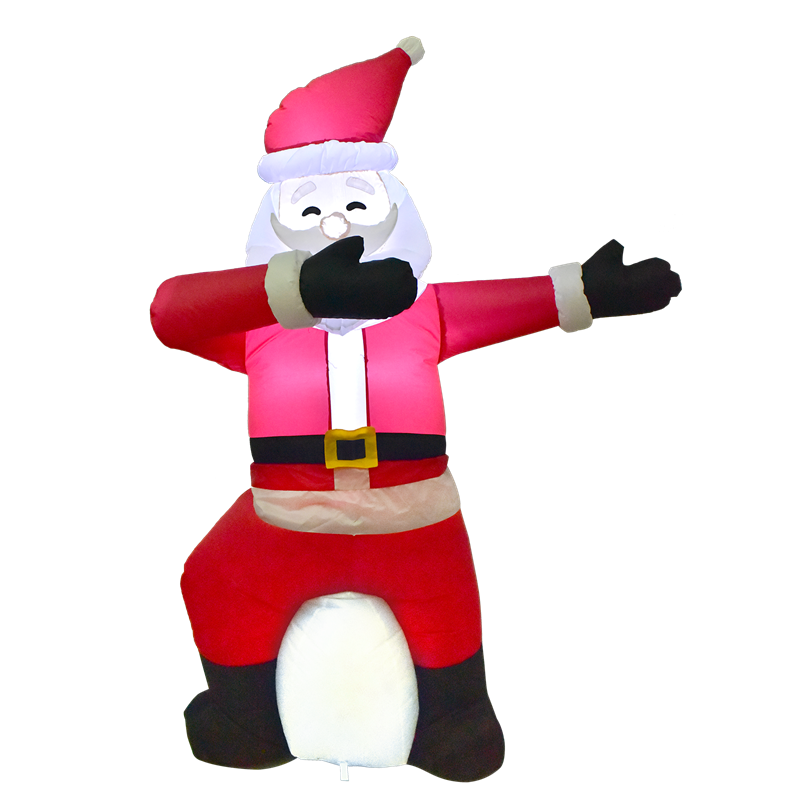 Click Animated Dancing Santa Festive Light Up Inflatable – TheITmart