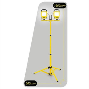 Arlec 2 x 20W 2800lm LED Work Light With Tripod - Yellow