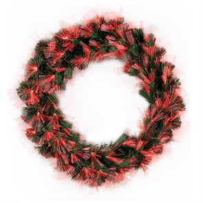 Arlec 60cm Colour Changing Fibre Optic LED Xmas Wreath