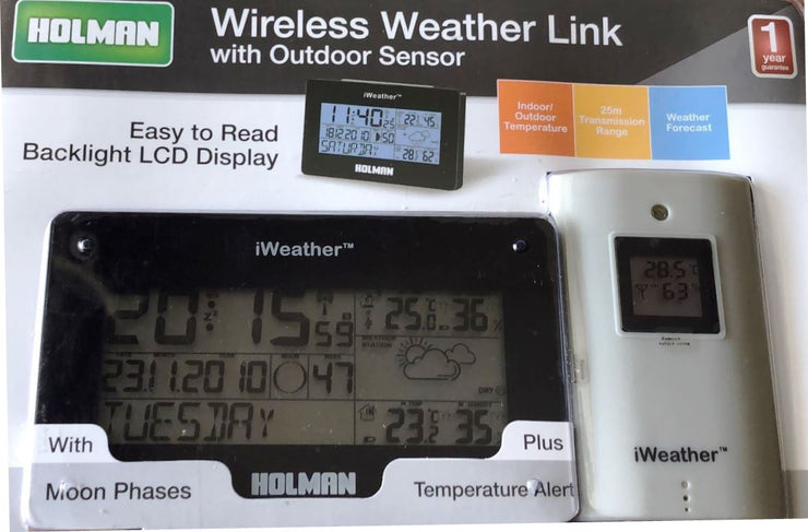 Holman Wireless Weather Link with Outrdoor Sensor