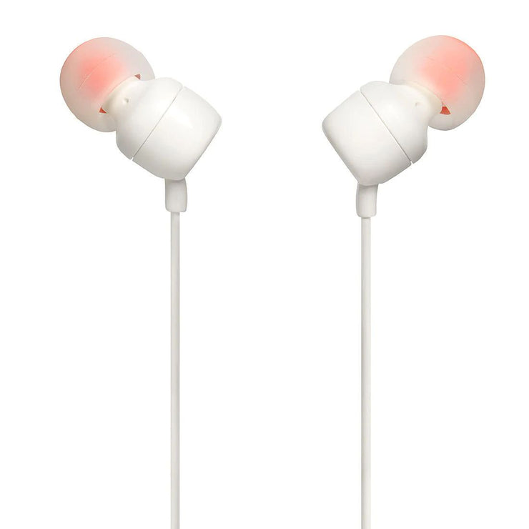 JBL T110 Earphones - White / Black