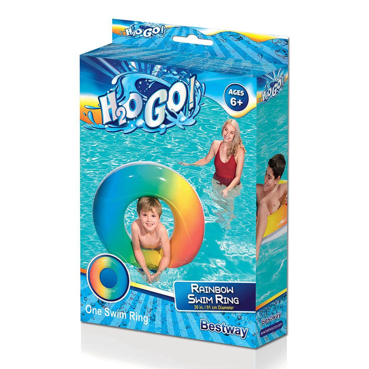 H2OGO! Rainbow Swim Ring Suitable Ages: 3-6 years.