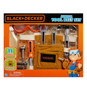 BLACK+DECKER Junior Tool Belt Set Suitable for Ages 3+ Years